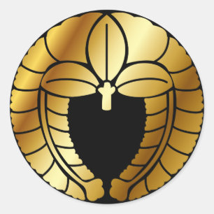 STICKER ROND SYMBOLE JAUNE (KAMON)