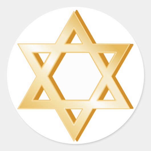 Sticker Rond Symbole judaïsme (Devant)