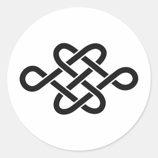 Sticker Rond SYMBOLE KAMON Crest de la famille japonaise (Devant)