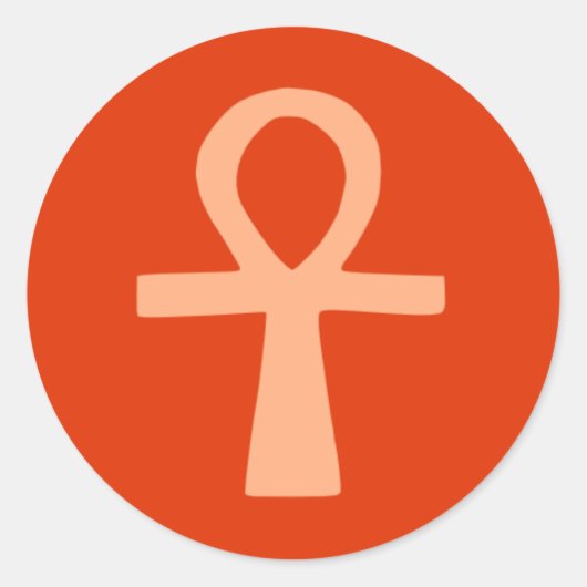 Sticker Rond Symbole kimétisme (orange) (Devant)