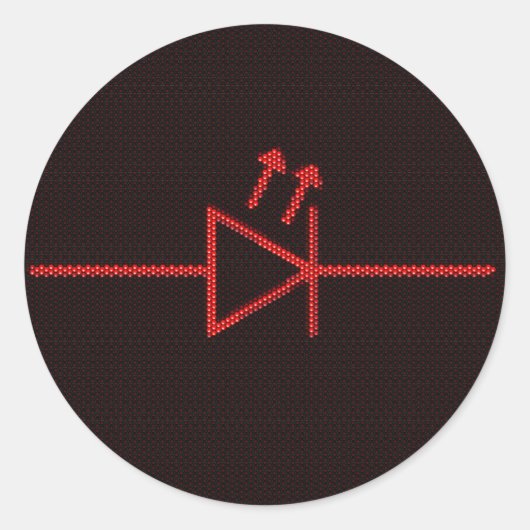 Sticker Rond Symbole LED (Devant)