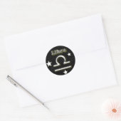 Sticker Rond Symbole Libra (Enveloppe)