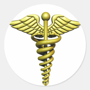 Sticker Rond Symbole Médicale