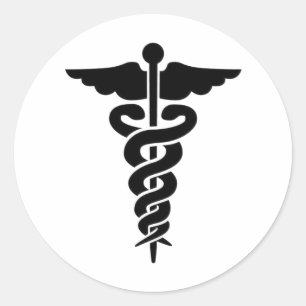 Sticker Rond Symbole Médicale