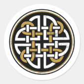 STICKER ROND SYMBOLE MYSTIQUE CELTIQUE DE DARA KNOT TREE (Devant)