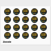 STICKER ROND SYMBOLE NEON REMAT (Feuille)