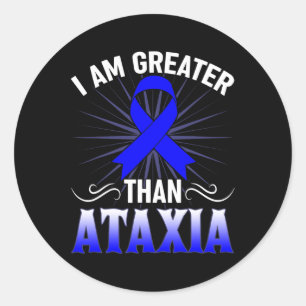 Sticker Rond Symbole neurologique Ataxia Sensibilisation Hémiat
