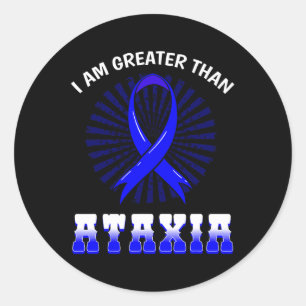 Sticker Rond Symbole neurologique Ataxia Sensibilisation Hémiat