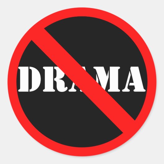 Sticker Rond Symbole "Non" personnalisable (Devant)