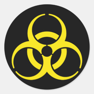 Sticker Rond Symbole nucléaire