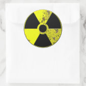 Sticker Rond Symbole nucléaire (Sac)