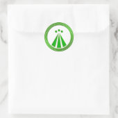 Sticker Rond SYMBOLE OBOD Neon Green (Sac)