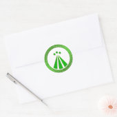 Sticker Rond SYMBOLE OBOD Neon Green (Enveloppe)