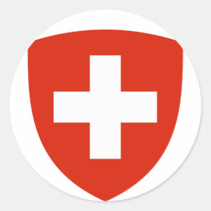 Sticker Rond Symbole officiel suisse de l'Heraldry