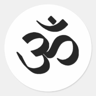 STICKER ROND SYMBOLE OHM