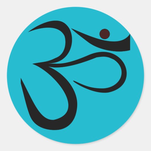 STICKER ROND SYMBOLE OM (Devant)