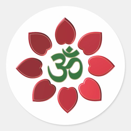 Sticker Rond Symbole Om (Devant)