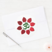 Sticker Rond Symbole Om (Enveloppe)