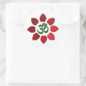 Sticker Rond Symbole Om (Sac)