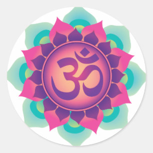STICKER ROND SYMBOLE OM
