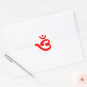 Sticker Rond Symbole OM (bengali) (Enveloppe)