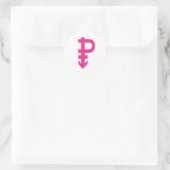 STICKER ROND SYMBOLE PANSEXUEL P (Sac)