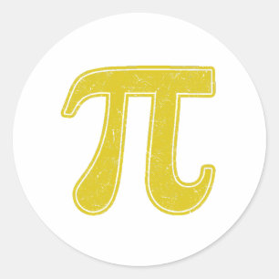Sticker Rond Symbole Pi