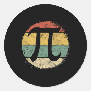 Sticker Rond Symbole Pi Circulaire Pi Jour Math Enseignant des