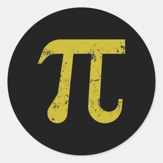 Sticker Rond Symbole Pi Day 2025 (Devant)