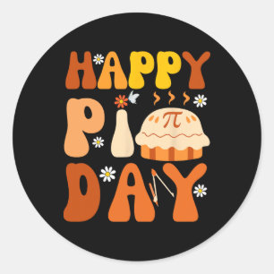 Sticker Rond Symbole Pi Day 3.14 Pie Day Pi Pour Les Amateurs D