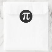 Sticker Rond Symbole Pi Day Funny Graphisme Vêtements Pi (Sac)