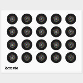 Sticker Rond Symbole Pi Math Enseignant Pi Jour (Feuille)