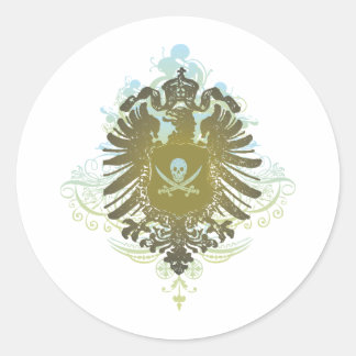 Sticker Rond Symbole pirate
