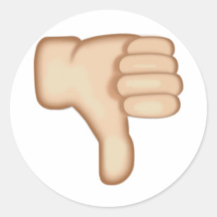 Sticker Rond SYMBOLE POINTS ARRIÈRE Emoji
