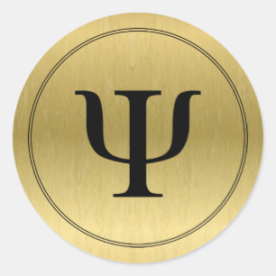 Sticker Rond SYMBOLE Psi Psychologue