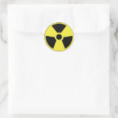 Sticker Rond Symbole radioactif (Sac)