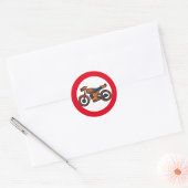 Sticker Rond Symbole routier de moto