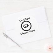 Sticker Rond Symbole sans gluten certifié (Enveloppe)
