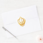 Sticker Rond Symbole sikh (Enveloppe)