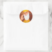 Sticker Rond Symbole sikh/Art (Sac)