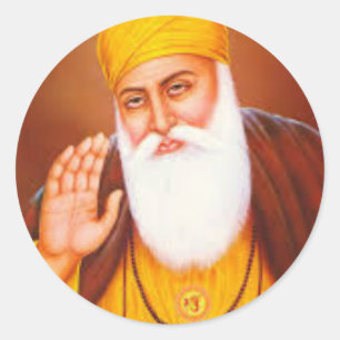 Sticker Rond Symbole sikh/Art