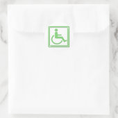 Sticker Rond SYMBOLE STYLO MAÎTRISÉ Vert (Sac)