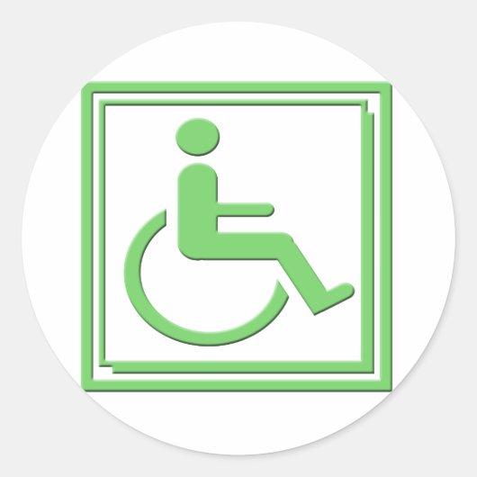 Sticker Rond SYMBOLE STYLO MAÎTRISÉ Vert (Devant)