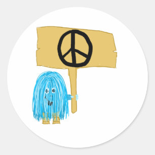 Sticker Rond SYMBOLE turquoise