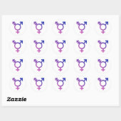 STICKER ROND SYMBOLE UNIVERSEL TRANS (Feuille)