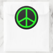 Sticker Rond Symbole vert brillant (Sac)