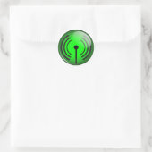 Sticker Rond Symbole Wi-Fi (Sac)