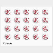 Sticker Rond SYMBOLE Wushu (Feuille)