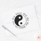Sticker Rond SYMBOLE YIN Yang (Enveloppe)