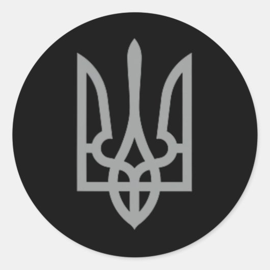 Sticker Rond Symbole Zelensky (Devant)